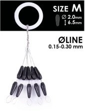 Стопоры резиновые Salmo RUBBER CONE STOPS 10 шт р 002M