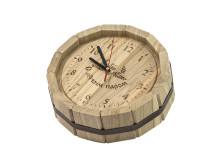 Часы банные бочонок, дуб
