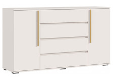 Комод Норд 2 двери 4 ящика (1600) Кашемир/золото