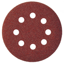Круг шлифовальный универсальный 125мм Р180 с отверстиями 5шт БИБЕР 70687
