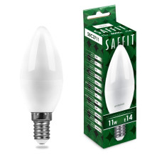 Лампа светодиодная Е14 11W/4000 C37 (свеча) Saffit