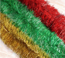 Мишура широкая Блеск 15 см/200 см,цвета микс