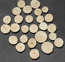 Заготовка деревянная Спил Сосновый, круглый, d=3-4 см, h=3,5 мм 2793774