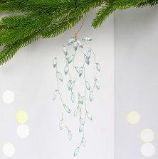 Ветка декоративная Шарм 27см голубой 259-780