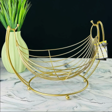 Фруктовница 33 см LENARDI металл золотой 401-052