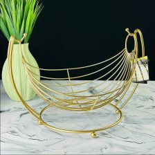 Фруктовница 33 см LENARDI металл золотой 401-052