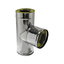 Тройник-сэндвич 90° (439/0,8+нерж) 150х250 мм
