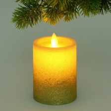 Сувенир Свеча-Ночной огонь 7,5х10см подсветка 196-0658