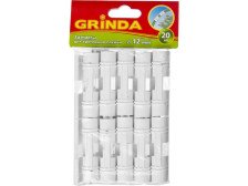 Зажим для крепления пленки парника d=12, 20шт, GRINDA 422317-12