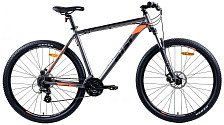 Велосипед горный Aist Slide 1.0 29" 24 скорости, алюминиевая рама 17,5",серо-оранжевый ( 29")