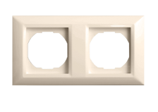 Рамка 2м Vesta-Electric Roma Cream молочочный