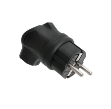 Вилка угловая каучук 2Р+РЕ 230V 16A IP44 DYNEL