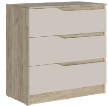 Комод Лавена КМ-001 Дуб крафт серый/Кашемир