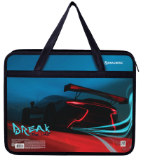 Папка для труда А4 Brauberg Speed, на молнии с ручками