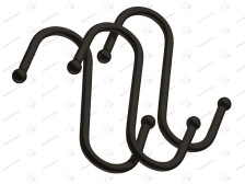 Крючок для рейлинга большой черный матовый LE 311В BL