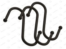 Крючок для рейлинга большой черный матовый LE 311В BL