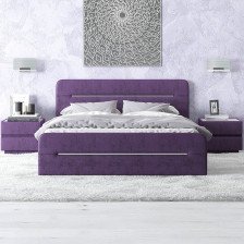 Кровать Эмили (1,6х2) ортопедическое основание, ПМ800, БН, велюр seven 119