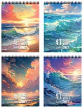 Блокнот А6 40 л Берег моря на гребне Shcoolformat 260531