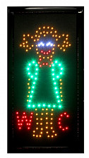 Вывеска светодиодная LED 25х48 см "Туалет Ж" 220V 680500 