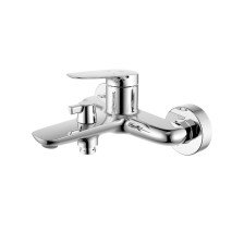 Смеситель для ванны однорычажный IDDIS Zodiac Х ZDХSB02i02WA короткий излив, без аксессуаров, глянцевый хром