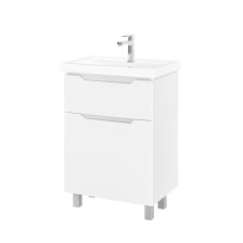 Тумба с раковиной Jasmine -60 напольная, Белый