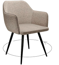 Стул DikLine 277 поворотный NS04 CREAM/черный