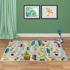 Ковер Play Rugs дизайн D987A 1,6х2,3м cream-cream