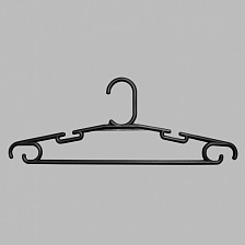 Плечики 345мм пластмасс В-101-С