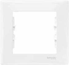 Рамка 1-м SDN5800121 Sedna белый