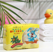 Мыло ДЕТСКОЕ 4х100гр Череда