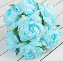 Букет "Объемный цветок" 7 цветков, голубой 2952449