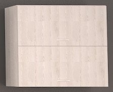 Шкаф навесной кухонный 800х300х720 мм горизонтального открывания Дуб Крафт белый / Белый