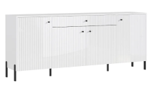 Комод Оливия Белый/Белый глянец холодный