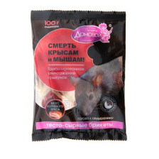 Приманка тесто брикеты ДОМОВОЙ со вкусом копченого мяса 100 г