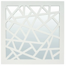 Зеркало декоративное "Турин", белый,  40х40 см /6 QWERTY 