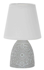 Настольная лампа LE TL MONIKA 02 1х60W Е14 210мм WHITE