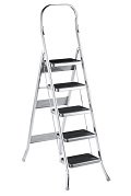 Стремянка СК315 5 ступеней широкие прорезин 