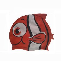 Шапочка для плавания силиконовая "Рыбка" YS20 (красная) (РЛ)