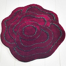 Коврик для ванной комнаты CASTAFIORE Akryl Pro Forma Rose D90см бордо CST.08.D90.ROS-BUR