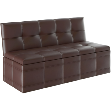 Скамья прямая Квадро тип 1 К3 коричневый 1250x800x560