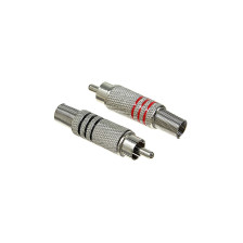Разъем шт RCA мет под винт (14-0410-4)