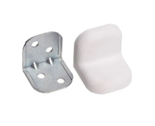 Уголок мебельный с декоративной пластиковой накладкой белый