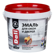 Эмаль для окон и дверей полуматовая база А (1кг) Dali