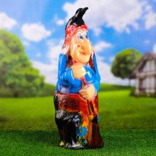 Фигура Баба Яга с вороной 55х28см