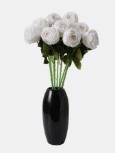 Цветы искусственные Роза леди каскад с шипами 57х8см белый 10709229