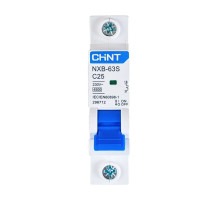Выключатель автоматический NXB-63S 1п  25А 4.5кА х-ка С (R) CHINT 296712