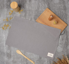 Полотенце полулён Этель ЕСО серый 9631124 40х68