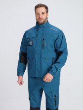 Куртка ProfLineSpecialist циан/черный ткань РипСтоп, 240, размер 60-62/182-188