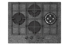Варочная поверхность газовая ПВГ 2231-01 Р43 (60х52,5х10см)(цвет:черный с рисунком "камень", вар пов:стекло)