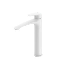 Смеситель для раковины однорычажный MILARDO Rora RORWT01M01 высокий, белый матовый